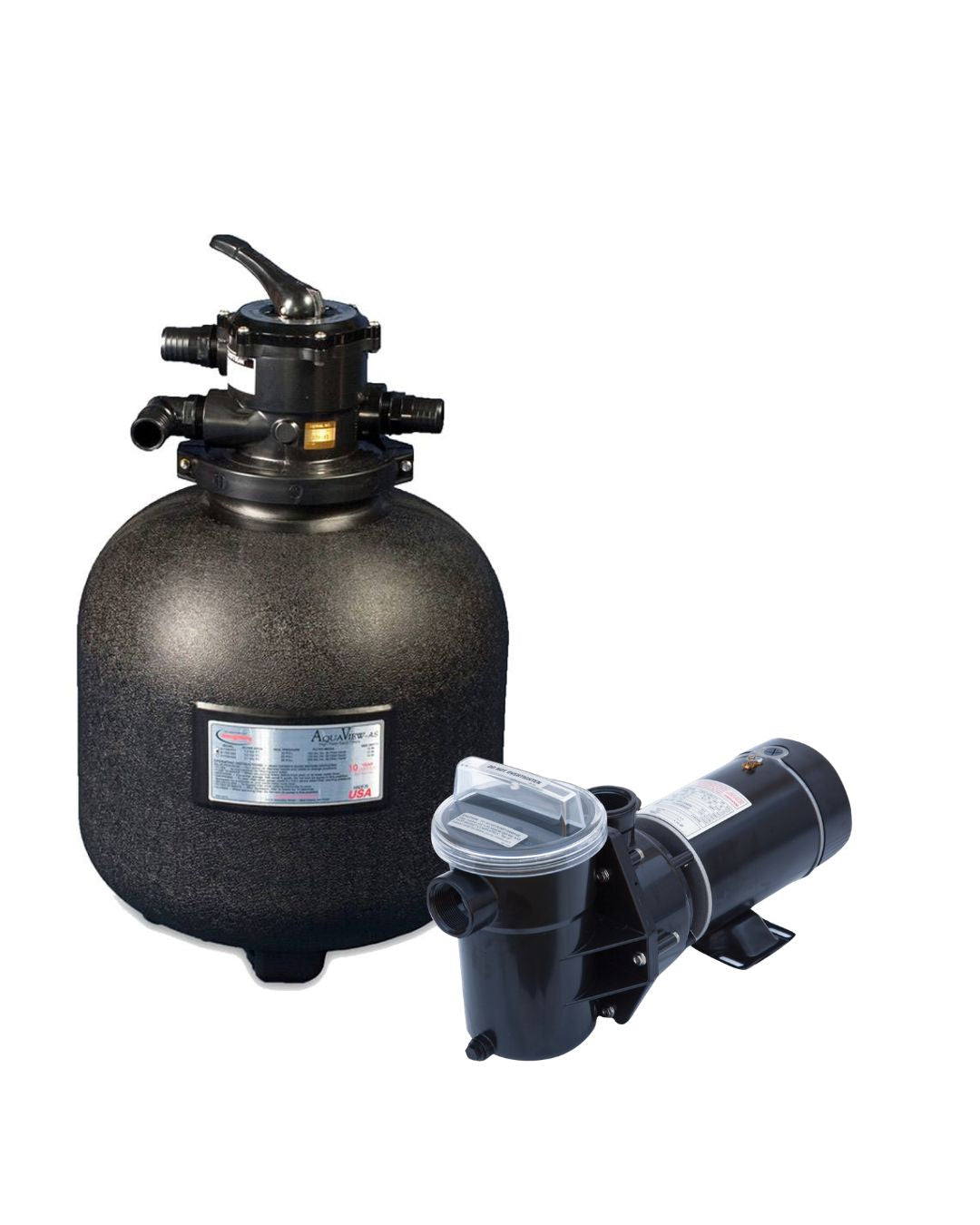 Doughboy: 20'' Aquaview Filter & 1hp Powerline XP Pump