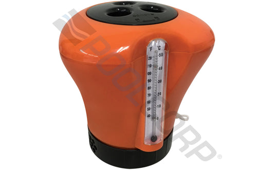 Poolstyle: Floating Chemical Dispenser w/ Thermometer Built In